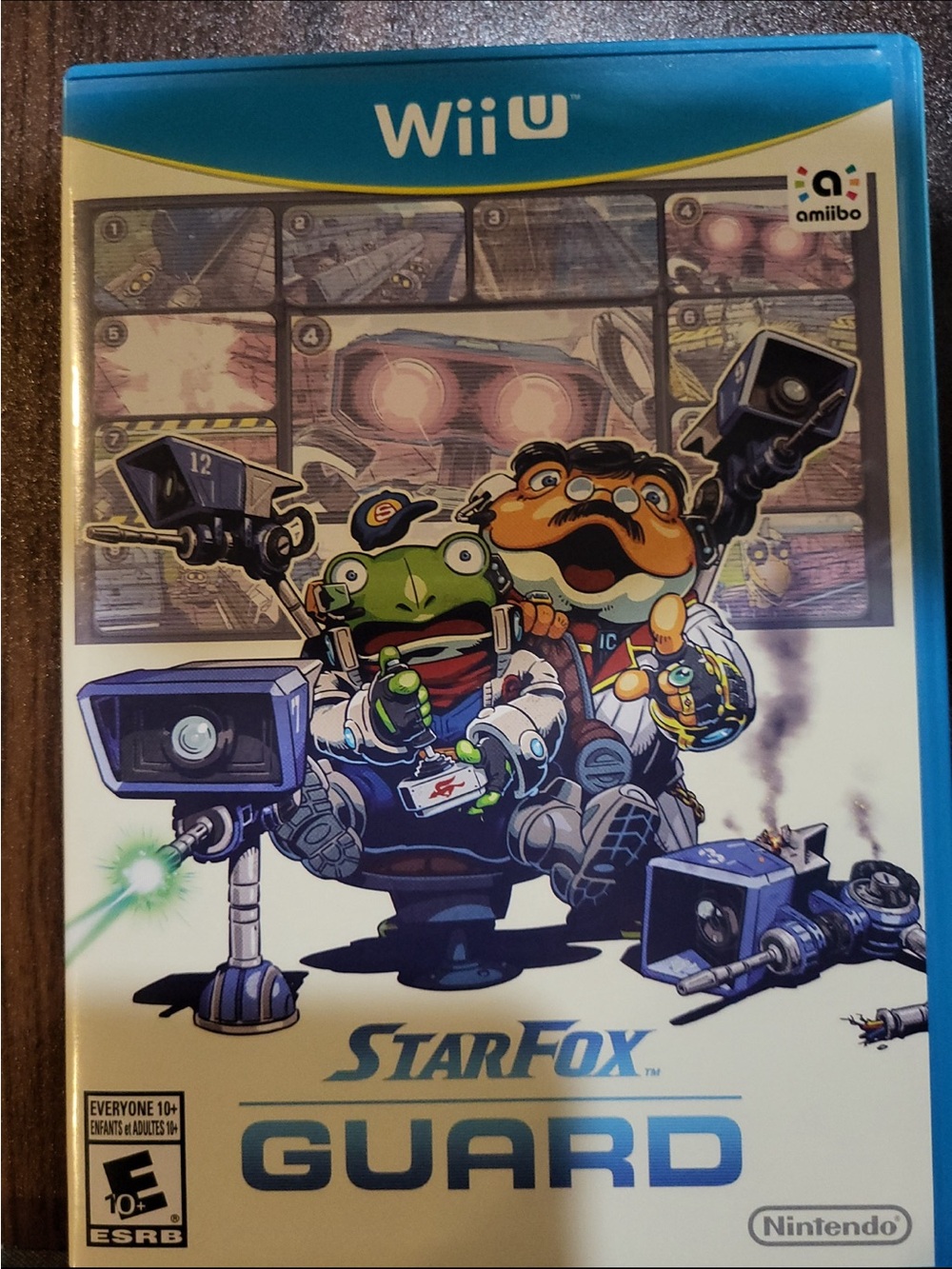 Nintendo Wii - Star Fox Guard Blue Case with Iconic Cover Art